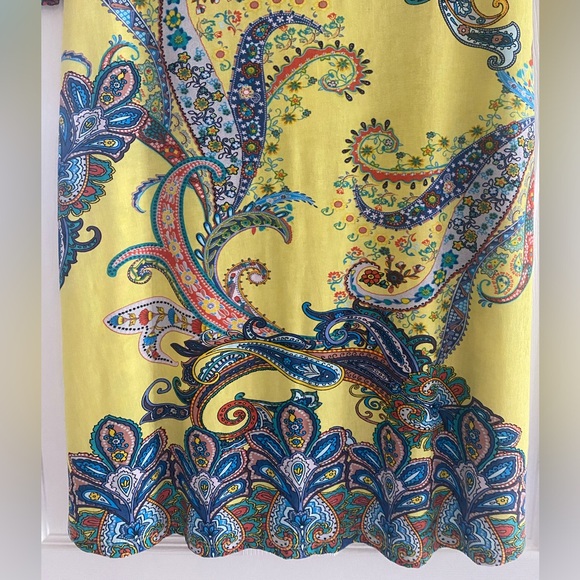 Watermelon cold shoulder, 3/4 sleeves, with pockets, fun print midi dress. - Picture 2 of 6